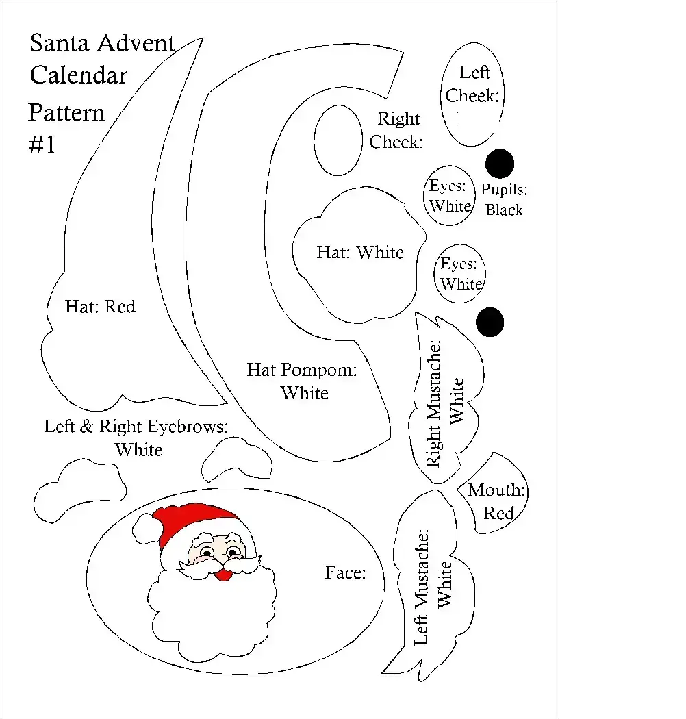 santa clause advent calendar