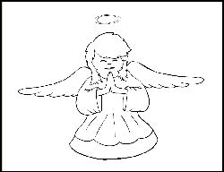 Angels  Religious  Coloring Pages