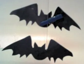 bats made with construction paper and clothespins craft
