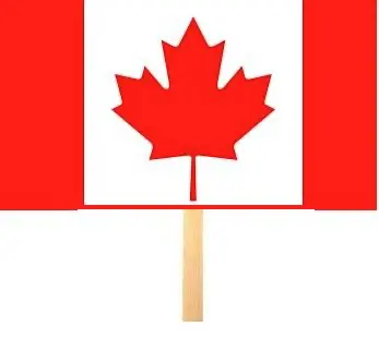 canada flag fan