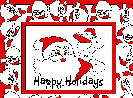 Christmas Card Homemade
Santa