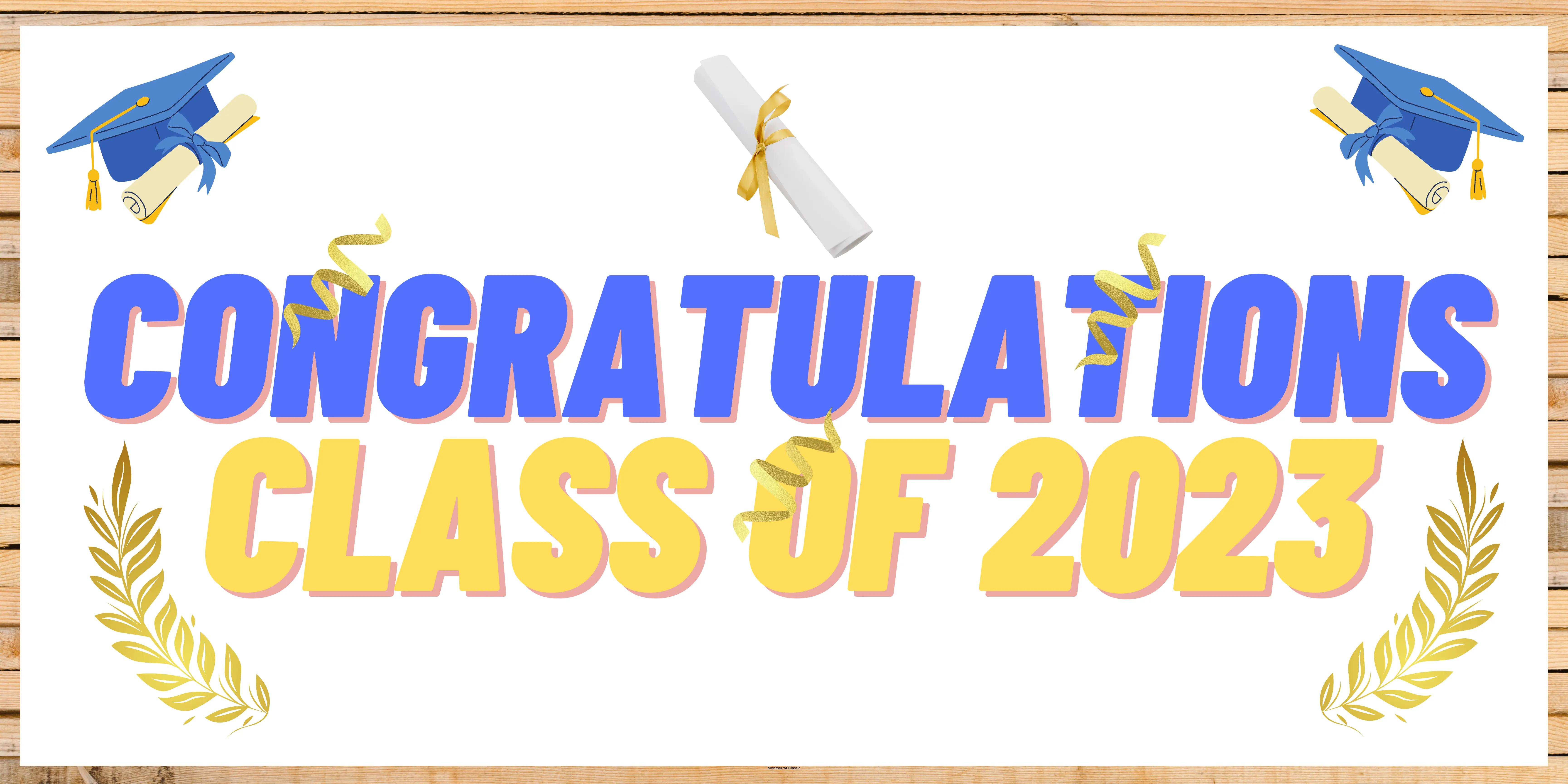 congratulation banner graduation