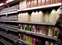 grocery store milk aisle
