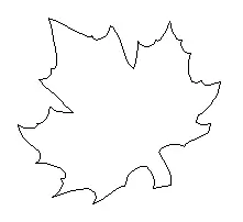 maple leaf pattern to trace