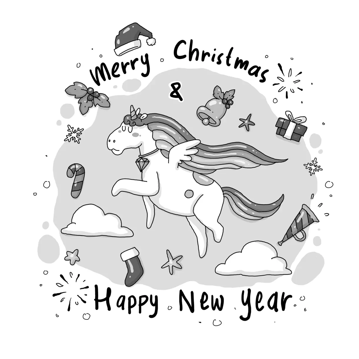 new year coloring page