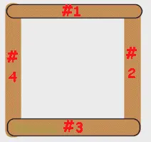 popsicle  stick frame directions part 2