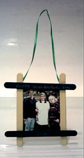 popsicle stick frame