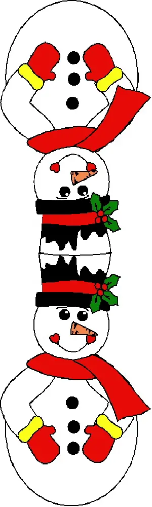 Crafts Kids Snowman Garland
  